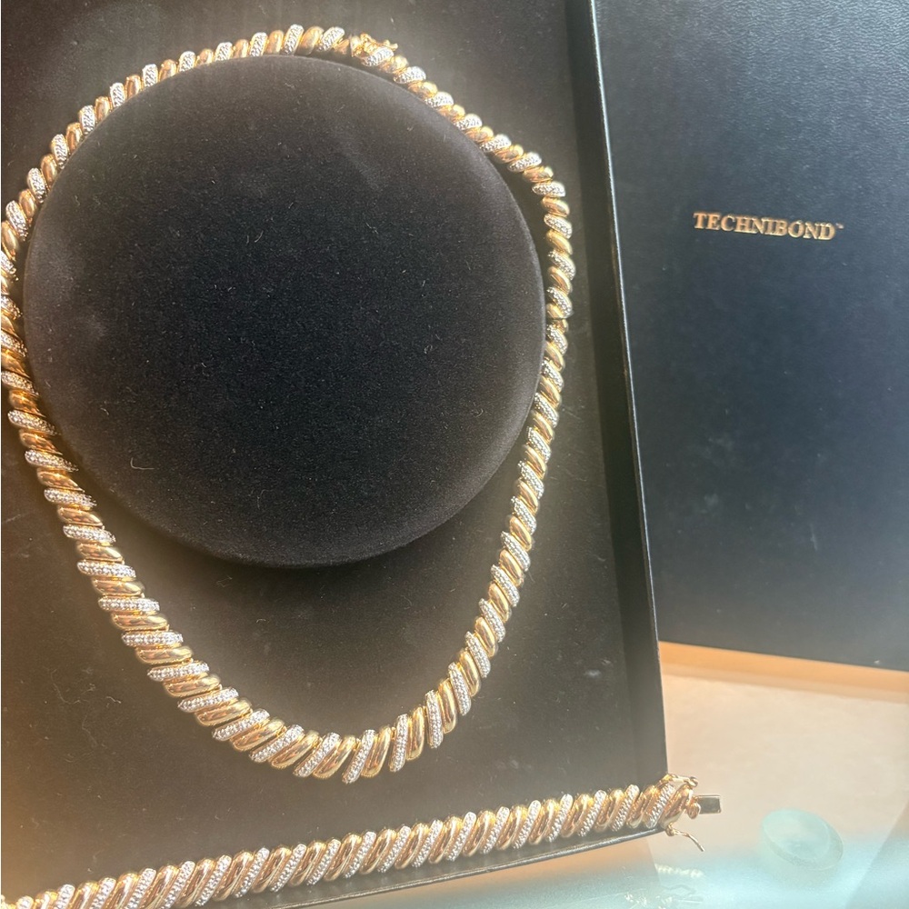 Technibond Elegant .925 Necklace & Bracelet Set